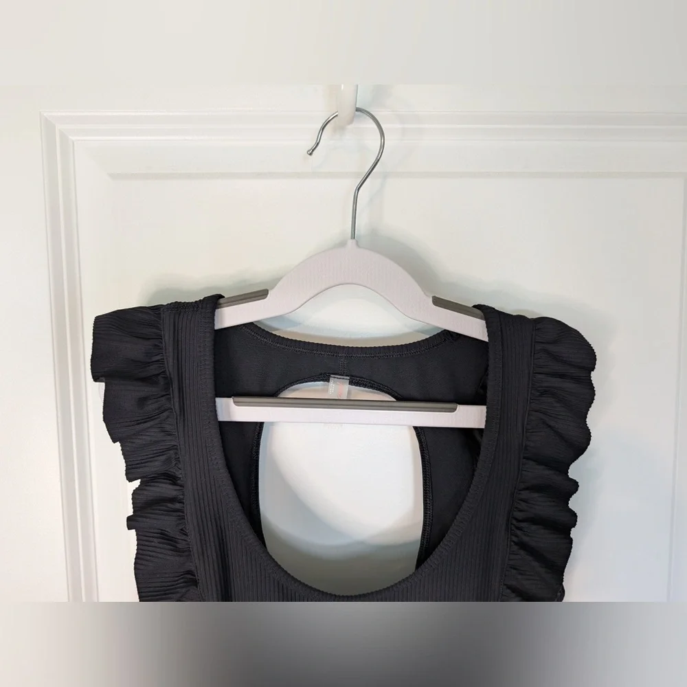 Free People Movement Ruffle Me Up Shortie Black Size XS - Picture 5 of 13